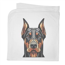 'Doberman Dog Portrait' Cotton