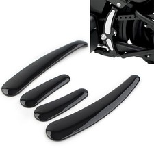 4 Pcs Black ABS Curved