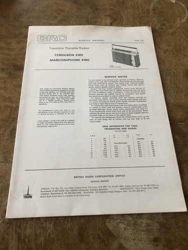 Brc service manual - manual, model