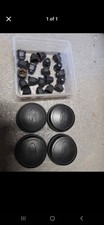 2000 To 2014 Mk 6 And 7 Ford Transit Black Centre Caps X4 + Nut Caps X20