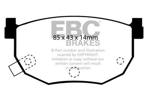 Ebc yellowstuff rear brake - yellowstuff,