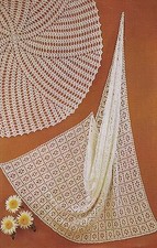BABY~SHAWLS~ROUND~SQUARE~4 PLY~3 PLY YARN~CROCHET PATTERN~ (OX 52)