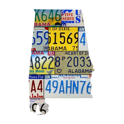 Alabama license plate plasma - alabama,