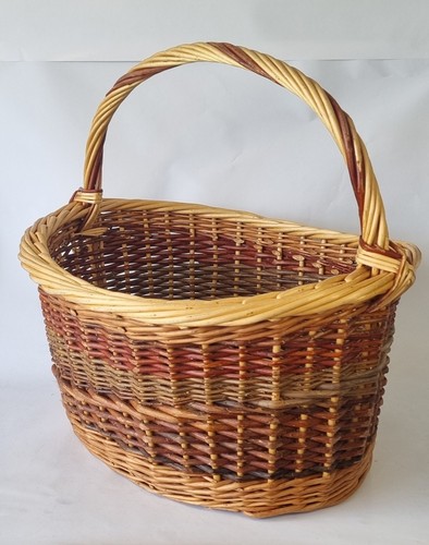Vintage large oval wicker - vintage,