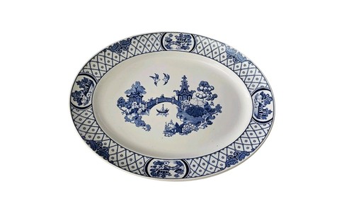 Large oval platter - platter, willow