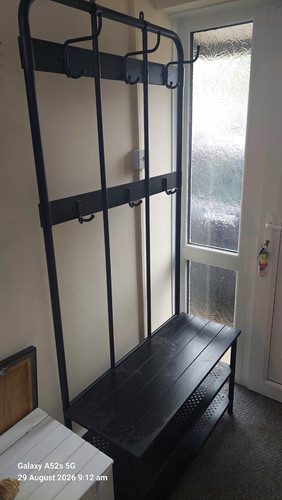 Ikea black metal wall coat - ikea,