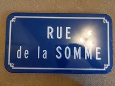Vintage French Enamel Street