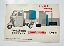Original Lambretta Motor Division Lambro 175LI Second Series Leaflet 1961