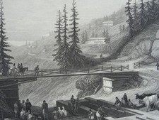 c1858 Antique Print INDIA -