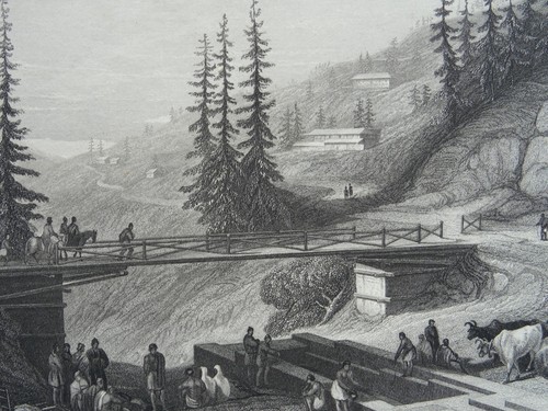 C1858 antique print - c1858,