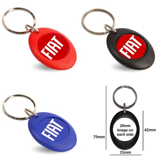 Fiat double sided key - key, fob,