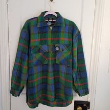 Vintage Swanndri Shacket Pure Wool  1/4 Zip Size M