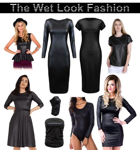 New womens wet look - wet, pvc