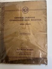 RCA VICTOR AR.88D COMMUNICATIONS RECEIVER INSTRUCTIONS VINTAGE