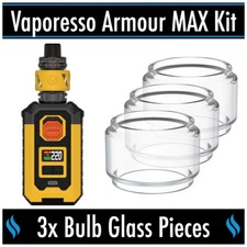 3x Bubble Bulb Glass Pieces