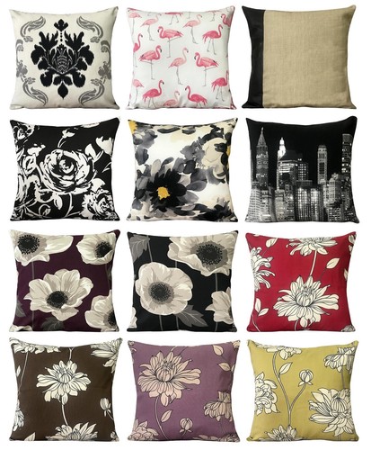 Linen cushions cover floral - linen,