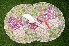 Sequin Butterfly Round Beaded