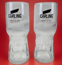 2 Carling Half Pint Glasses