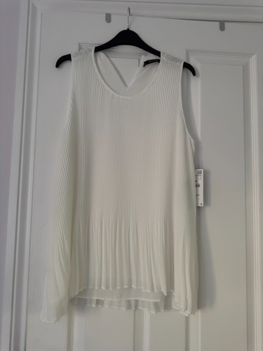 Zara white pleated tunic style - pleated,