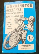 WORKINGTON COMETS V LONG EATON RANGERS SPEEDWAY PROGRAMME - 29/5/70