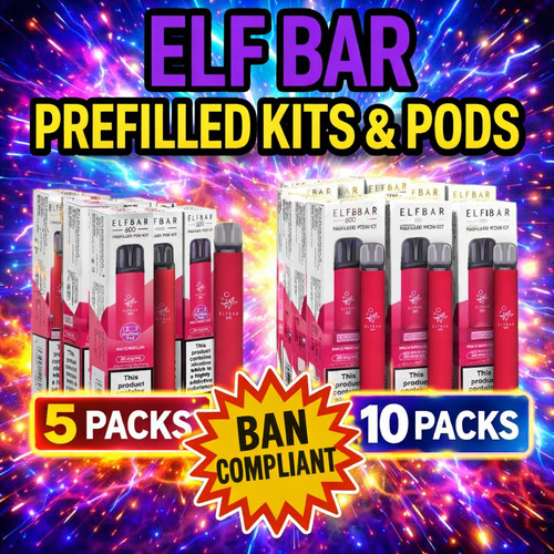 Elf bar 600 puffs prefilled - puffs,