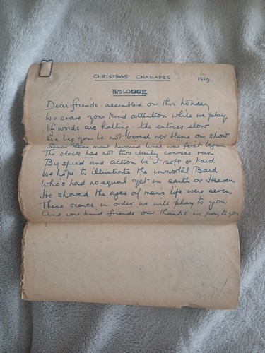 Handwritten play 1919 - handwritten,