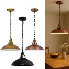 Vintage Industrial Pendant Light Modern Hanging Retro Lampshade LED Ceiling Lamp