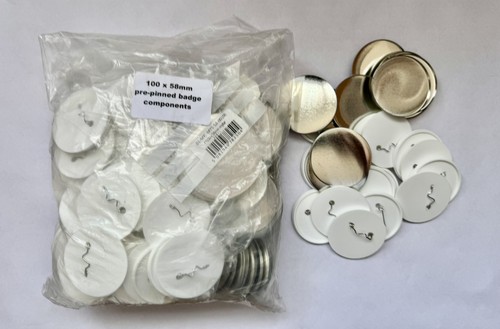 58mm round button - badge, plain