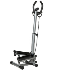Adjustable Twist Stepper Fitness Step Machine LCD Screen Height Handlebars Gym