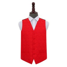 Mens Waistcoat Woven Floral