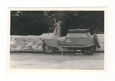 20/176 PHOTO SCOOTER MOPED MOTORCYCLE TWO WHEEL CEZETA BACKPACK ADVERTISING JAWA HELMET