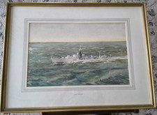 Water colour painting - of, hms