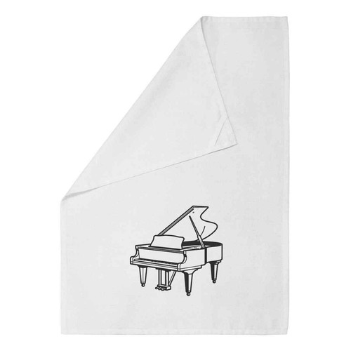 Grand piano white cotton tea - piano',