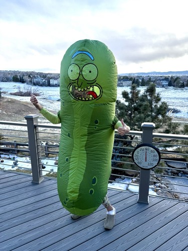 Inflatable pickle rick - pickle,
