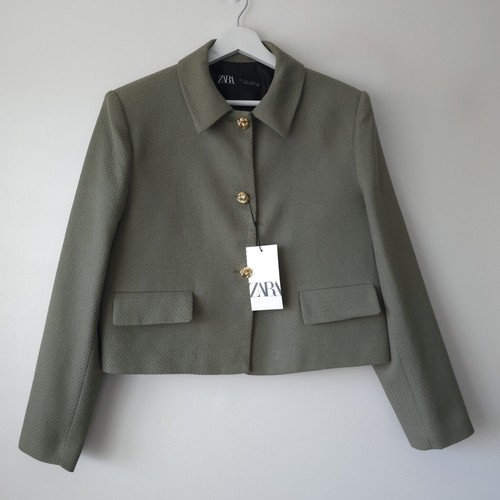 Zara green texrured boucle - zara,