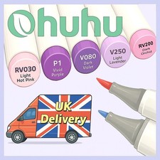 Ohuhu Honolulu B Alcohol Markers – E (Individual, Brush & Fine Tip)