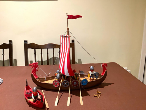 Playmobil viking longship boat - viking,