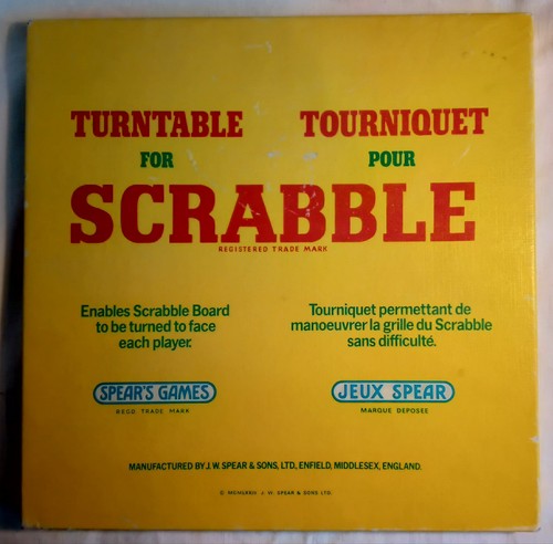 Vintage scrabble turntable - vintage,