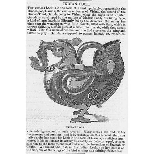 Indian lock form a bird - lock, of