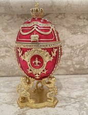 Red Faberge eggs style
