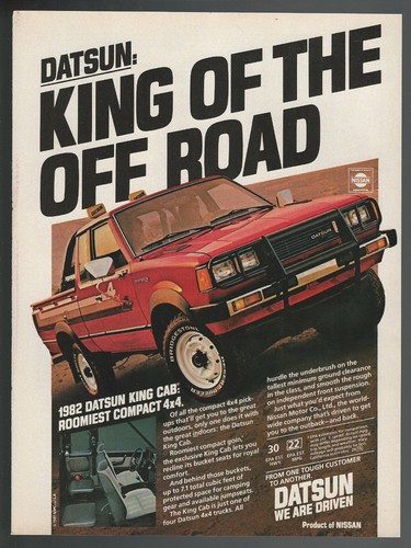 1982 datsun king - datsun, cab
