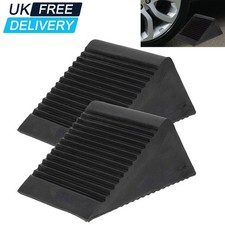 2x Heavy Duty Solid Rubber