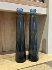 2 x Tall Long Stem Vased - 36cm - Navy Blue