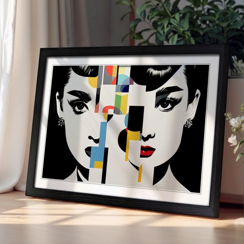 Abstract audrey hepburn - abstract,