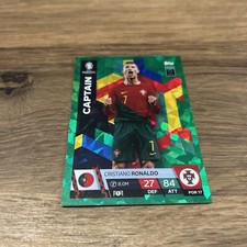 Captain Emerald Cristiano Ronaldo Match Attax EURO 2024 Euros 24 # POR 17