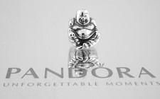 Pandora Charm ~ Retired Sterling Silver Smiling Buddha Bead - 790478