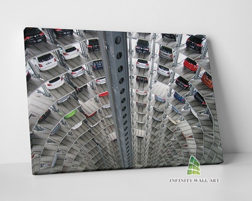 Car park tower - canvas, art