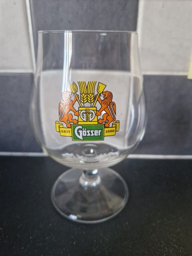 Gosser half pint beer glass - glass,