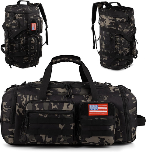 Large 70l tactical gym bag - 70l,