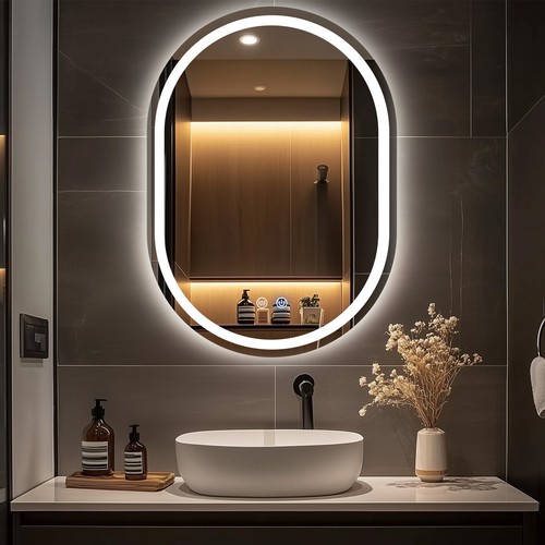 Bathroom mirror with anti - bathroom,